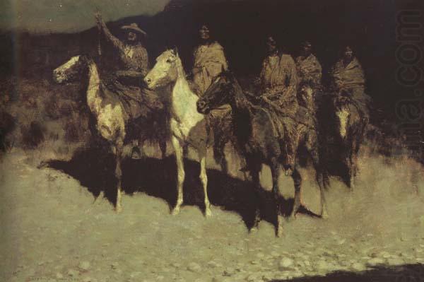 Frederic Remington Who Comes There (mk43) china oil painting image